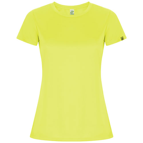 T-shirt sport 135g à personnaliser manches courtes femme Imola Roly Jaune fluo